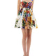 BOUQUET PRINT POPLIN DRESS