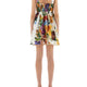 BOUQUET PRINT POPLIN DRESS