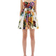 BOUQUET PRINT POPLIN DRESS