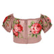 "BOUQUET ROSE" PRINT TOP