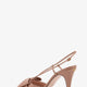 Bowow leather decolleté slingback