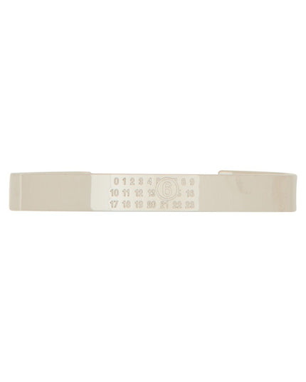 MM6 Maison Margiela | Numeric Minimal Signature Armreif | Silberfarben | Damen