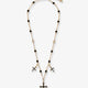 Brass rosary with cross charms