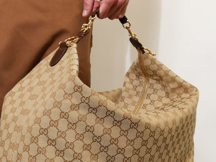Gucci Schultertasche Brera GG Large aus Canvas