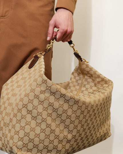Gucci Schultertasche Brera GG Large aus Canvas