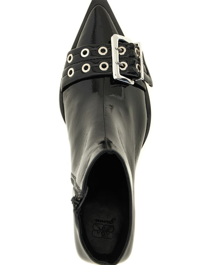 'Buckle' ankle boots