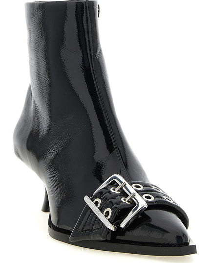 'Buckle' ankle boots