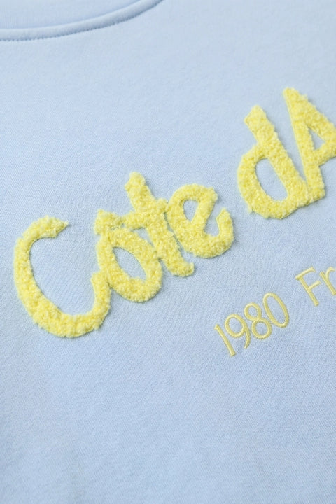 Côte d’Azur Sweatpants & Sweatshirt in Pastellblau