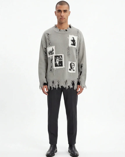 Grozavu Tailliertes Sweatshirt aus gekämmter Baumwolle