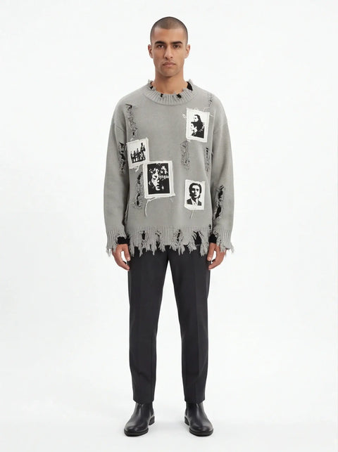 Grozavu Tailliertes Sweatshirt aus gekämmter Baumwolle