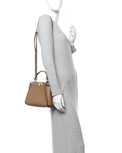 Fendi | Peekaboo Mini Handbag | Beige | Damen
