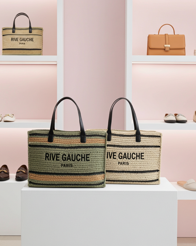 CROCHET Cabas rayé RIVE GAUCHE