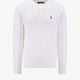 Cable knit sweater with iconic embroidery