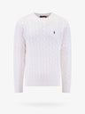 Cable knit sweater with iconic embroidery