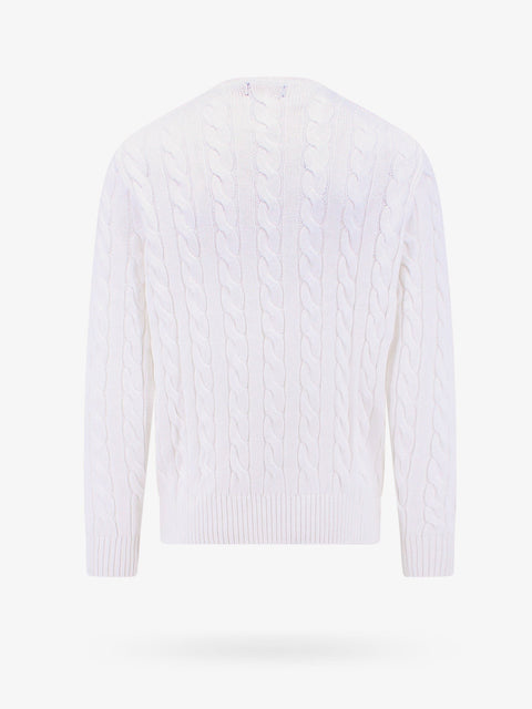Cable knit sweater with iconic embroidery
