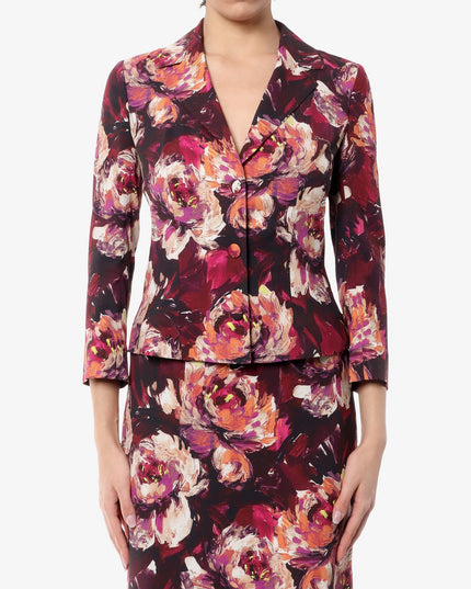 Cady blazer with peonie flower print
