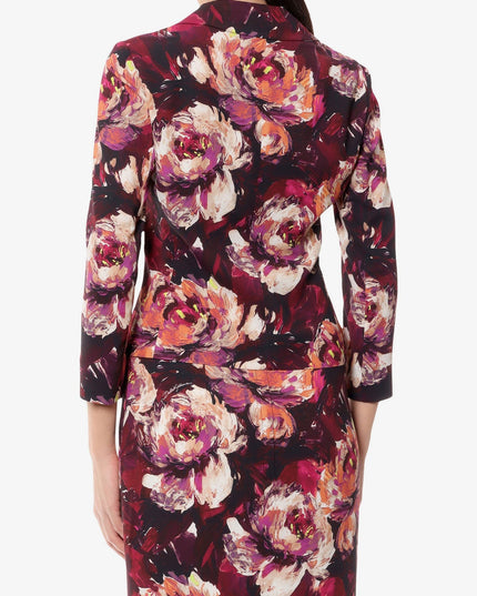 Cady blazer with peonie flower print