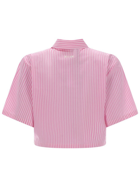 CAMICIA CROP CON LOGO