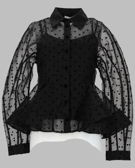 CAMICIA "PEPLUM" IN ORGANZA
