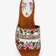 Canvas sandals with embroidered logo on the front