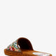 Canvas sandals with embroidered logo on the front