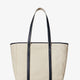 Canvas shopping bag with embroidered logo
