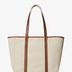 Canvas shopping bag with embroidered logo