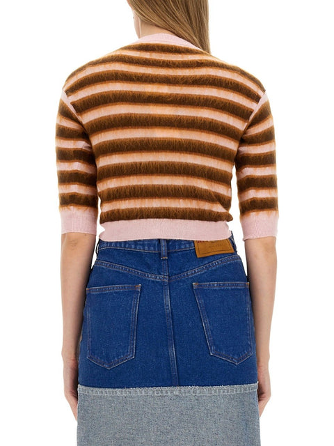 CARDIGAN WITH STRIPE PATTERN