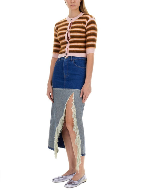 CARDIGAN WITH STRIPE PATTERN