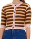 CARDIGAN WITH STRIPE PATTERN