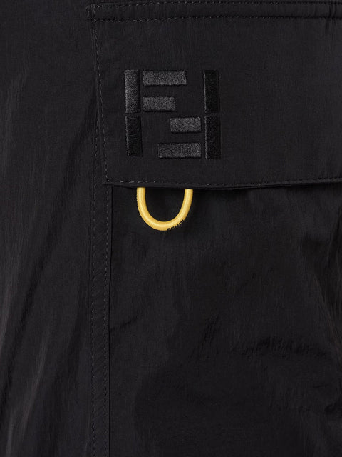Cargo nylon trousers
