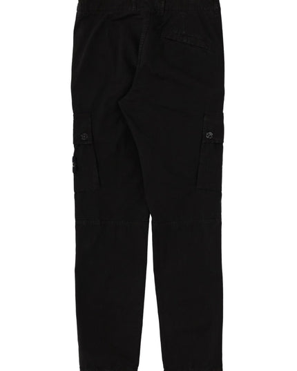 CARGO PANTS WITH LOGO PATCH