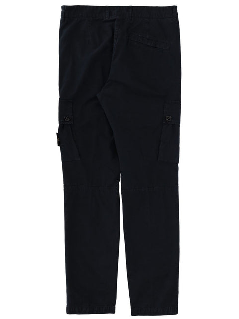 CARGO PANTS WITH LOGO PATCH