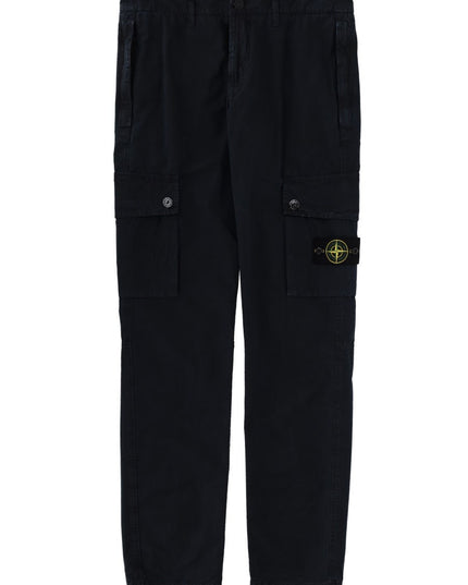 CARGO PANTS WITH LOGO PATCH