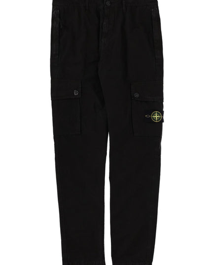 CARGO PANTS WITH LOGO PATCH
