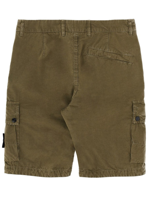 CARGO SHORTS WITH LOGO PATCH
