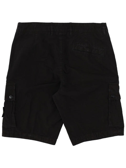 CARGO SHORTS WITH LOGO PATCH
