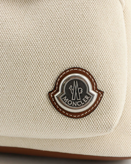 Carlo canvas backpack with embossed Moncler logo