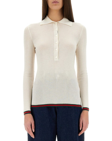 CASHMERE AND SILK POLO SHIRT