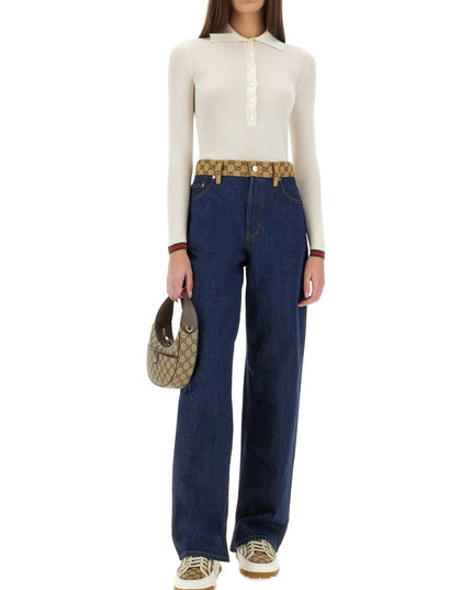 CASHMERE AND SILK POLO SHIRT