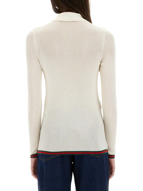 CASHMERE AND SILK POLO SHIRT