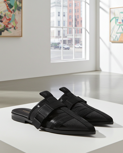 Luftige Mesh-Mules