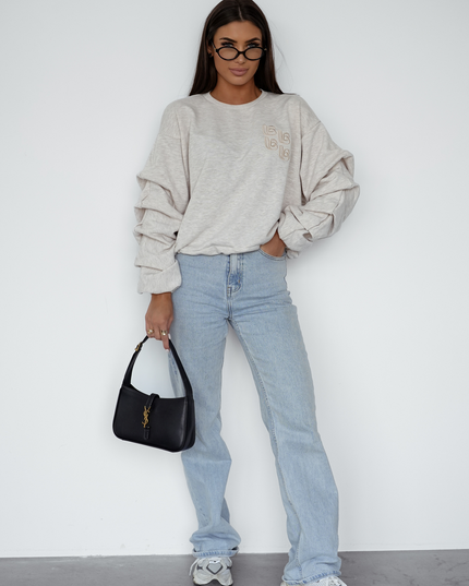 LA BALANCIA | REMY Etro Sweater | Melange Beige | Damen