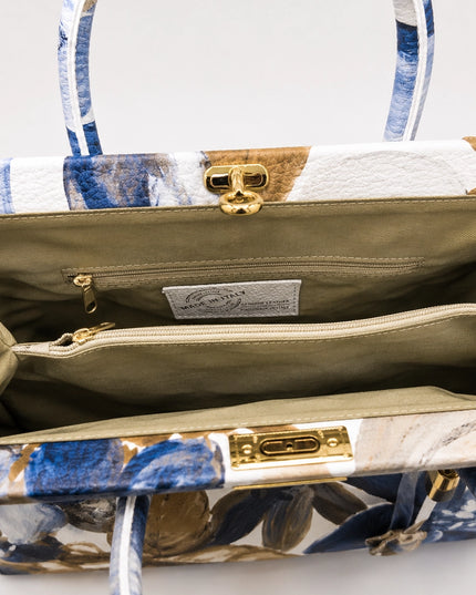 ZEEN | NORA Magnolia Blu | Ledertasche | Made in Italy