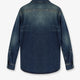 Certified washed cotton denim shirt