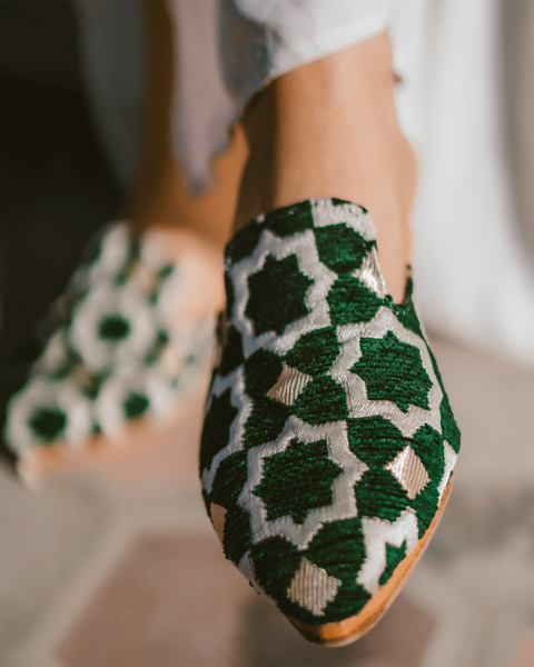 Leather Slippers Tamghra-0