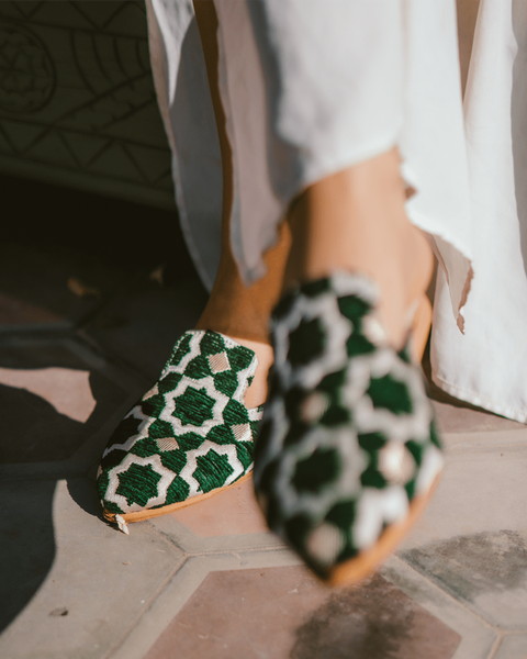 Leather Slippers Tamghra-2