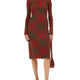 CHECK WOOL BLEND DRESS
