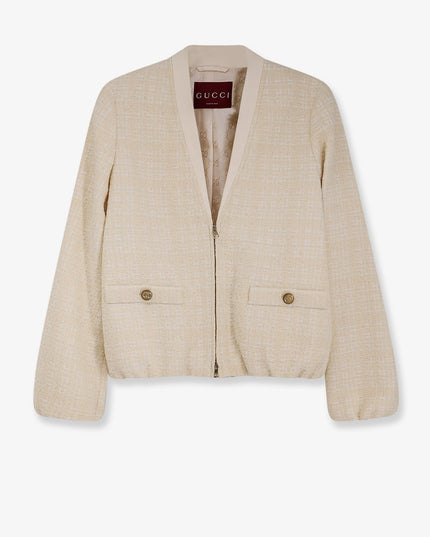 Checked cotton tweed jacket
