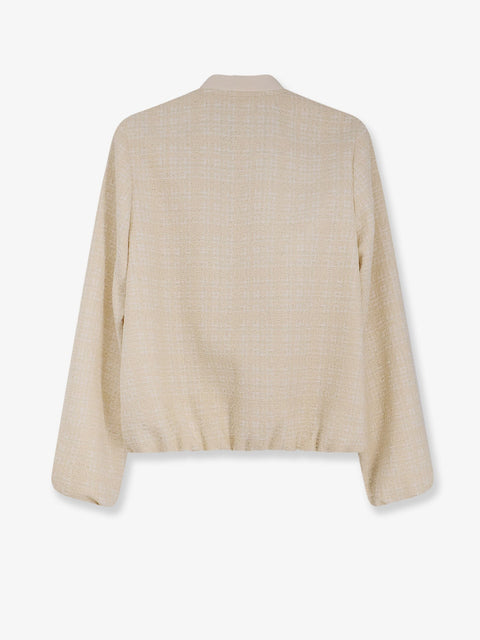 Checked cotton tweed jacket